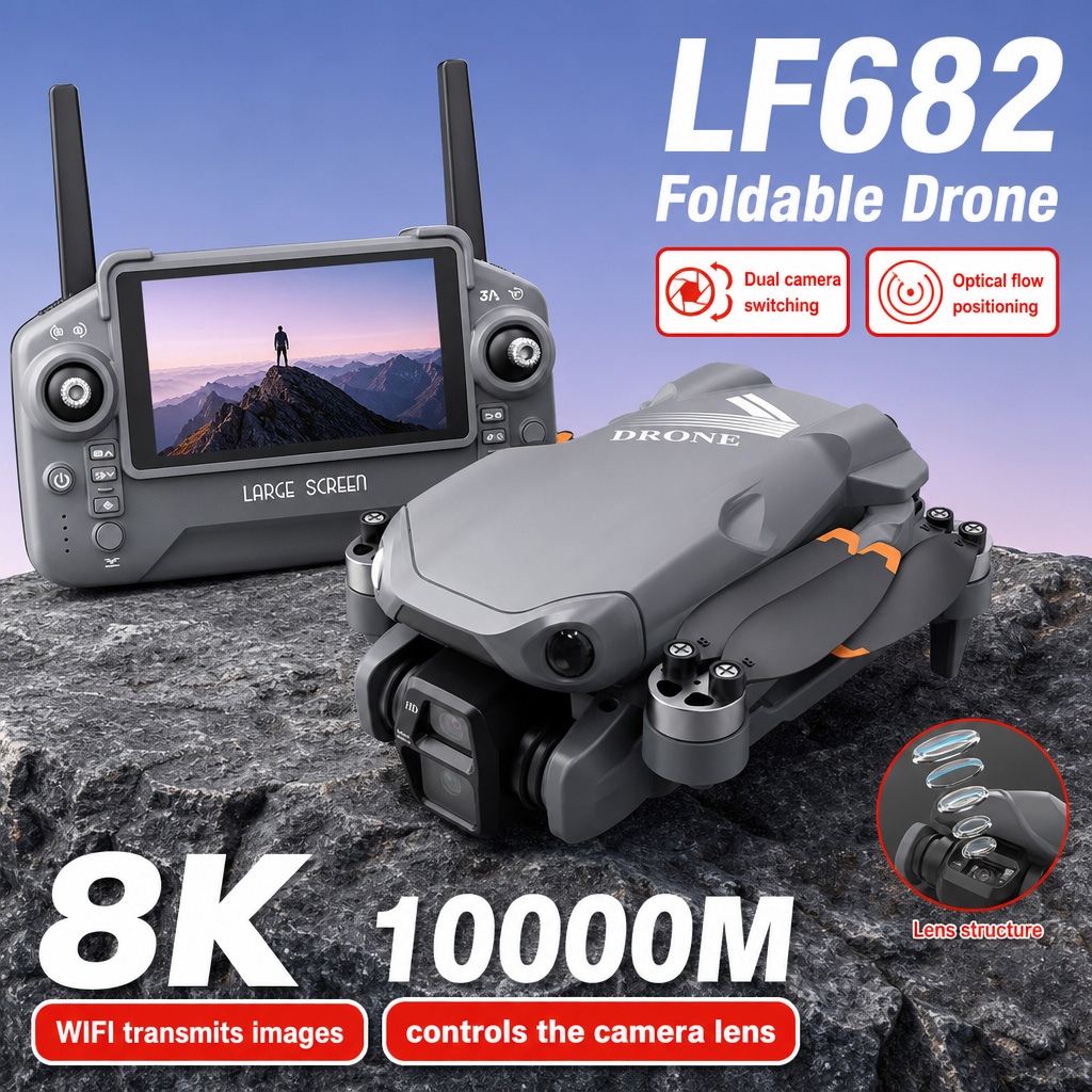 Dji Drone Mini 3 - Drone Aereo LF682 con Doppia Fotocamera